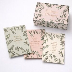 Floral Prayer Card Set